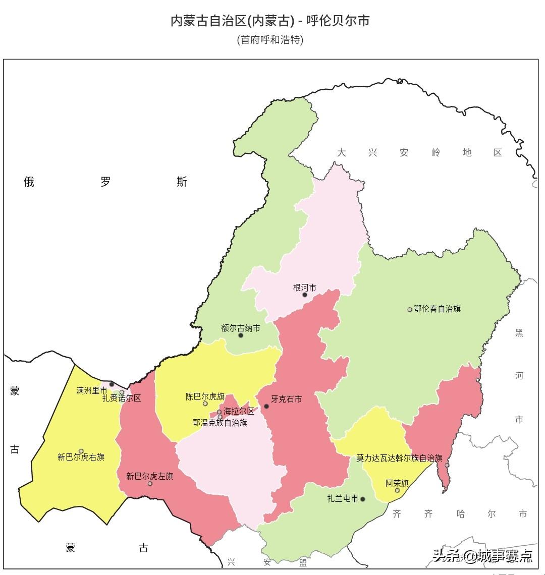 内蒙古的13个地级市(内蒙古有多少个县市)