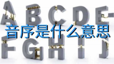 ​音序是什么意思，音序简介