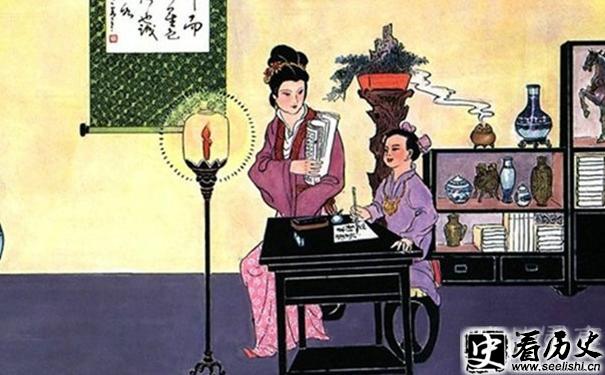 苏轼与母亲画像