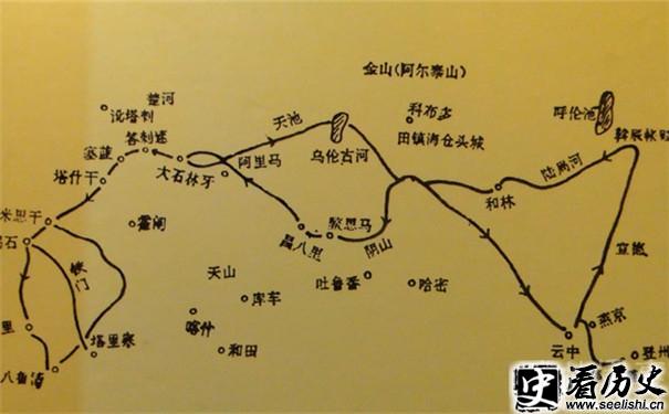 丘处机西行路线