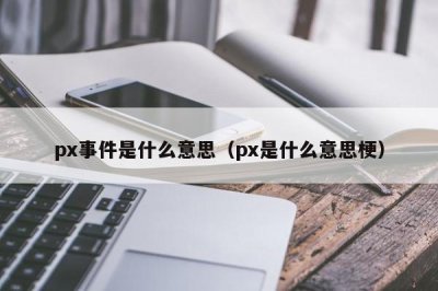 ​px事件是什么意思（px是什么意思梗）