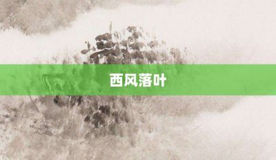 ​西风落叶