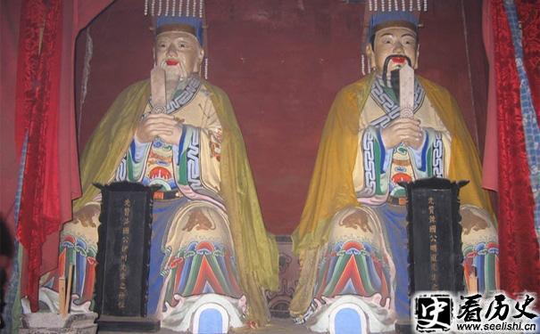 程颐（左）程灏（右）像