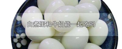 ​水煮蛋和纯牛奶可以一起吃吗? 白煮蛋跟牛奶能一起吃吗