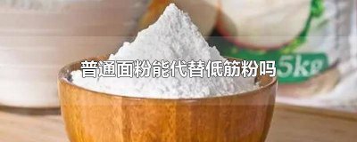 ​用面粉代替低筋面粉可以吗 普通面粉可以替代低筋