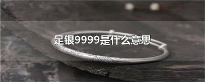 ​足银9999AK 足银是9999吗