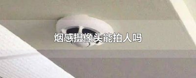 ​烟感带摄像头吗 烟感器里面的摄像头是什么样的