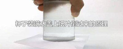 ​用纸片盖住装满水的杯子倒过来原理 杯子装满水后面纸片倒过来的原理
