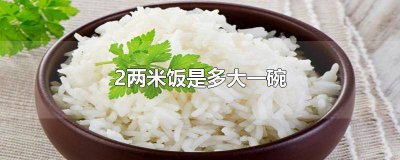 ​食堂一两米饭是多少 二两米饭有多大一碗