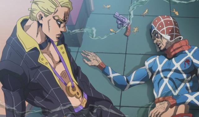 JOJO 黄金之风第15集：“壮烈成仁”的死亡威胁，武斗与智斗并存