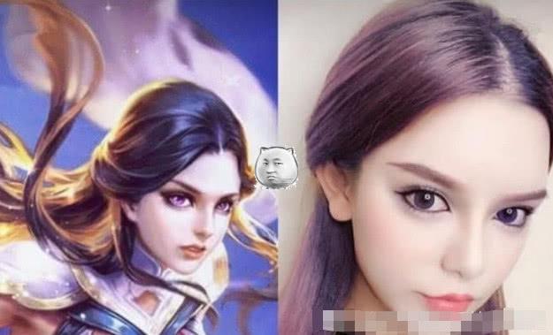 美妆博主仿妆露娜各款皮肤，比起紫霞仙子，哥特玫瑰细节堪称完美