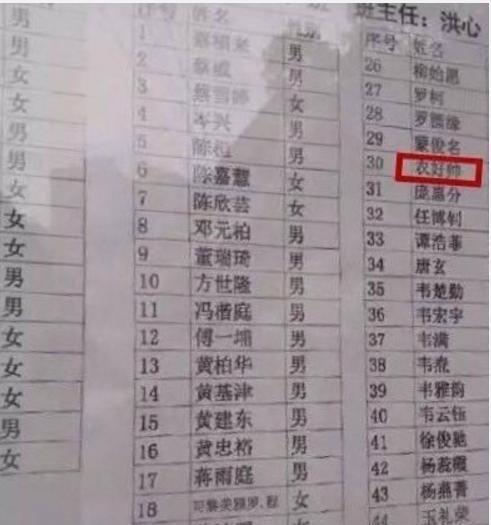 让老师一脸懵逼的新生名字！盘点那些奇葩的身份证姓名
