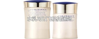 ​水乳可以飞机托运吗