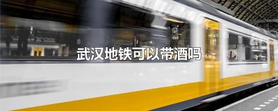 ​武汉地铁可以带酒吗