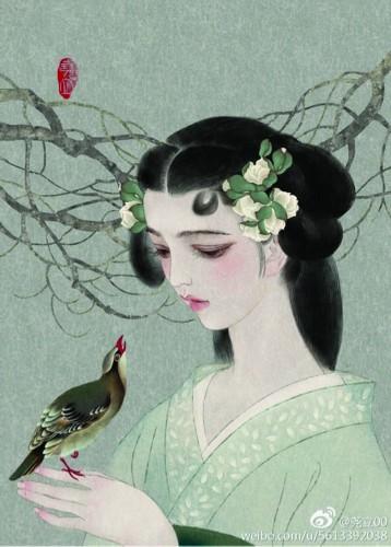 醉画仙最经典的画(80后清华才女把词牌名)(2)