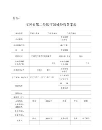 办理二类医疗器械备案证需要什么资料