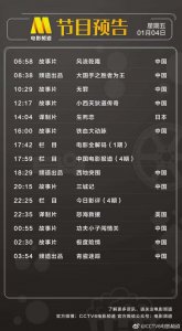 ​1月4日电影频道播出节目单 22：35《怒海救援》