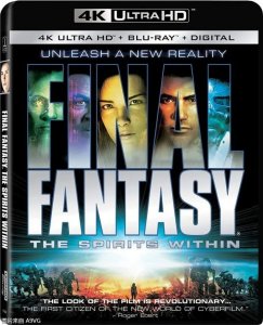 ​“传奇”电影《最终幻想 灵魂深处》将推出4K蓝光碟版