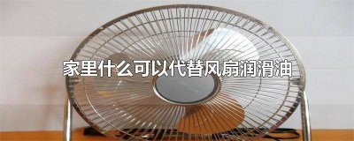 ​用什么可以代替润滑油给风扇上油 风扇可以用润滑油吗